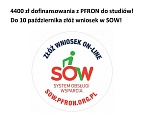 Dofinansowania studiów z PFRON. Do 10 października można złożyć wniosek w Systemie Obsługi Wsparcia